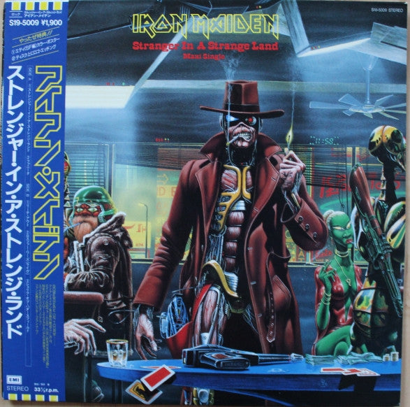 Iron Maiden - Stranger In A Strange Land(12", Maxi, Etch)