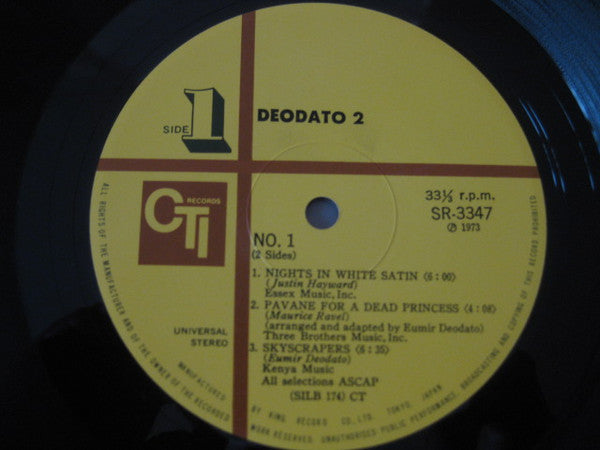 Deodato* - Deodato 2 (LP, Album, Wid)