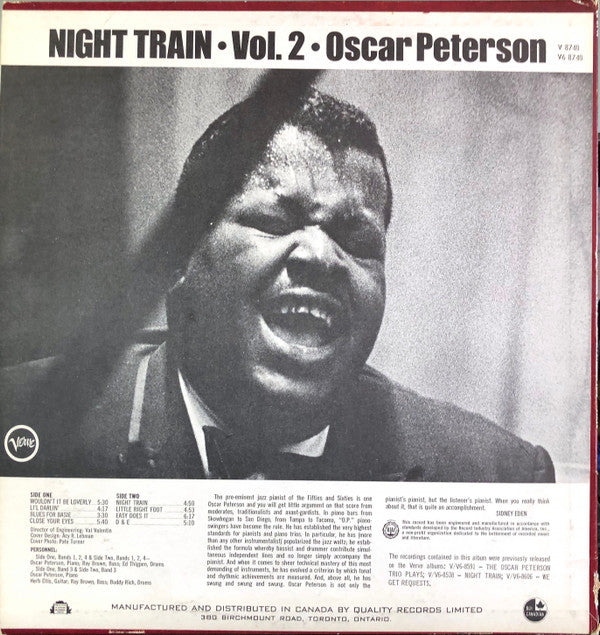 Oscar Peterson Trio* - Night Train Vol. 2 (LP, Comp)
