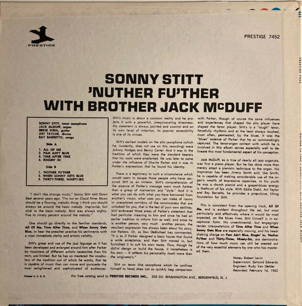 Sonny Stitt - 'Nuther Fu'ther(LP, Album, RE, Gre)