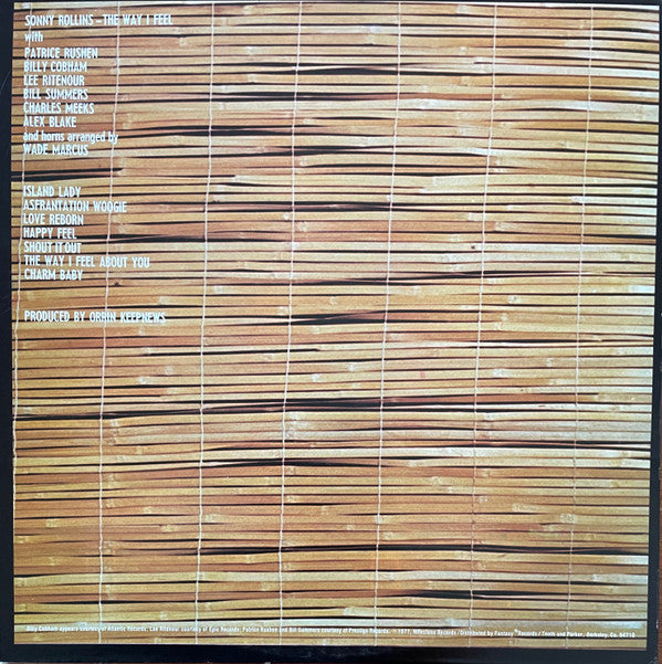 Sonny Rollins - The Way I Feel (LP, Album, San)