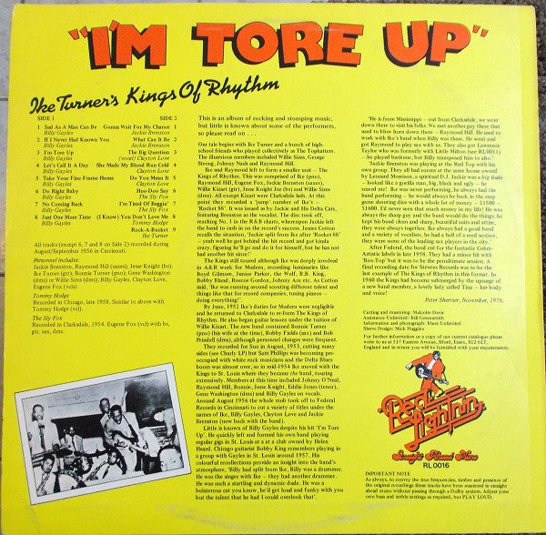 Ike Turner's Kings Of Rhythm - I'm Tore Up (LP, Comp)