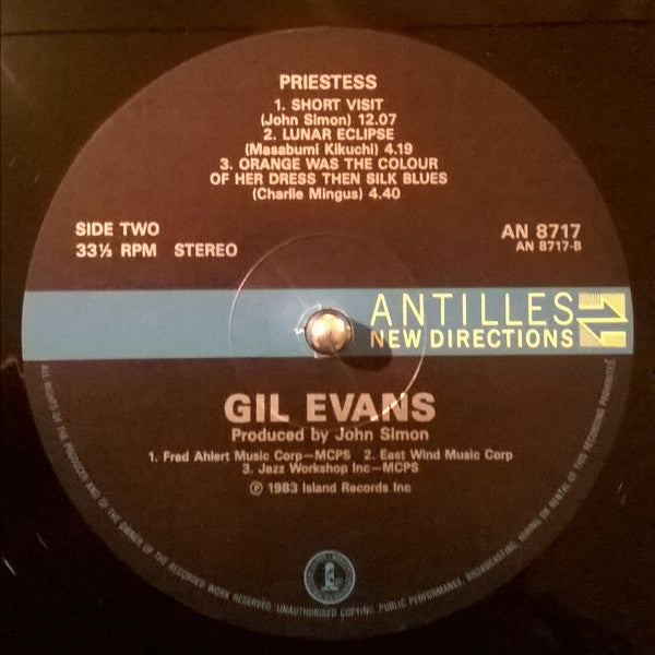 Gil Evans - Priestess (LP, Album)