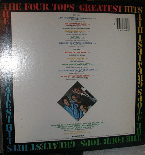 The Four Tops* - Greatest Hits (1972 - 1976) (LP, Comp, Pin)