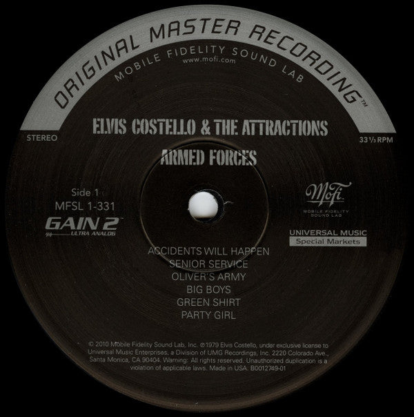 Elvis Costello & The Attractions - Armed Forces(LP, Album, Ltd, Num...