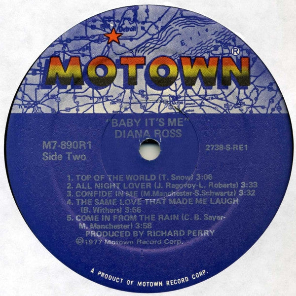 Diana Ross - Baby It's Me (LP, Album, PRC)