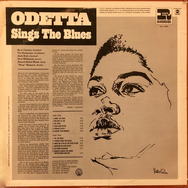 Odetta - Sings The Blues (LP, Album, RM)