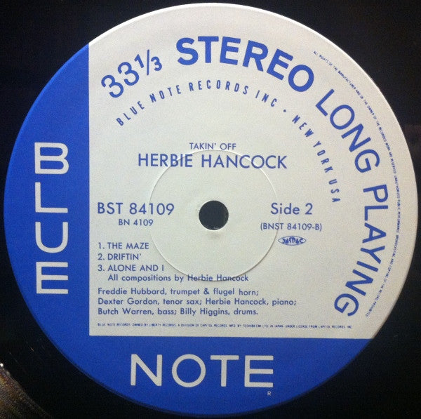 Herbie Hancock - Takin' Off (LP, Album, Ltd, RE)