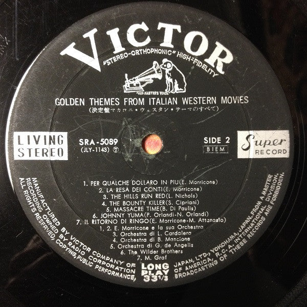 Various - Golden Themes From Italian Western Movies  (LP, Comp)