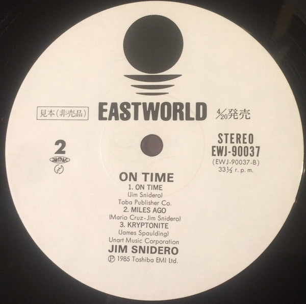 Jim Snidero - On Time (LP, Album)