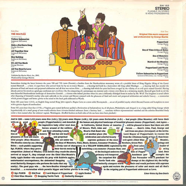The Beatles - Yellow Submarine (LP, Album, RE, Win)