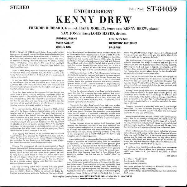 Kenny Drew - Undercurrent (LP, Album, Ltd, RE)