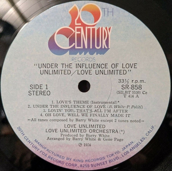 Love Unlimited - Under The Influence Of Love Unlimited (LP, Album)