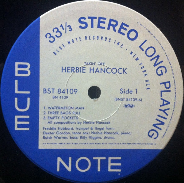 Herbie Hancock - Takin' Off (LP, Album, Ltd, RE)