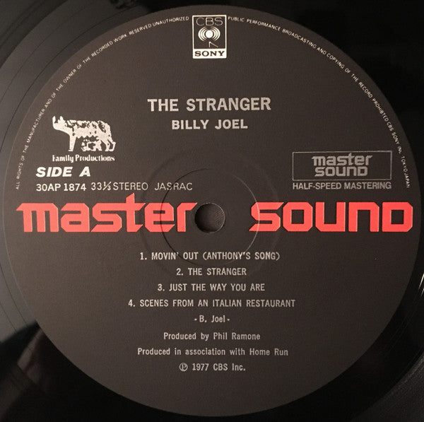 Billy Joel - The Stranger (LP, Album, RE)