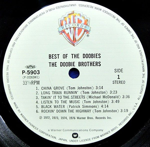 The Doobie Brothers - Best Of The Doobies (LP, Comp, RE)