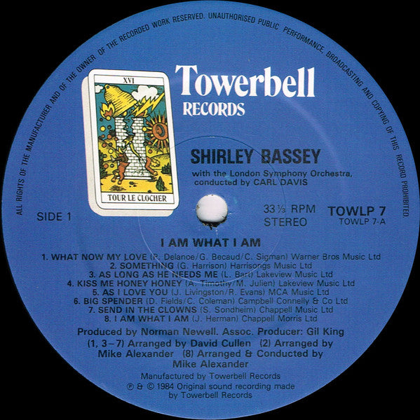 Shirley Bassey - I Am What I Am(LP, Album)
