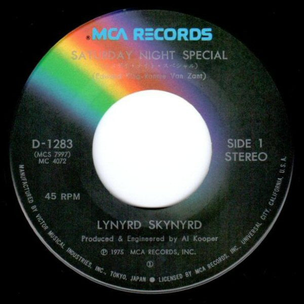 Lynyrd Skynyrd - Saturday Night Special (7"", Single)