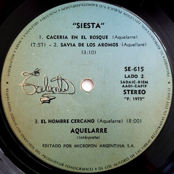 Aquelarre - Siesta (LP, Album)