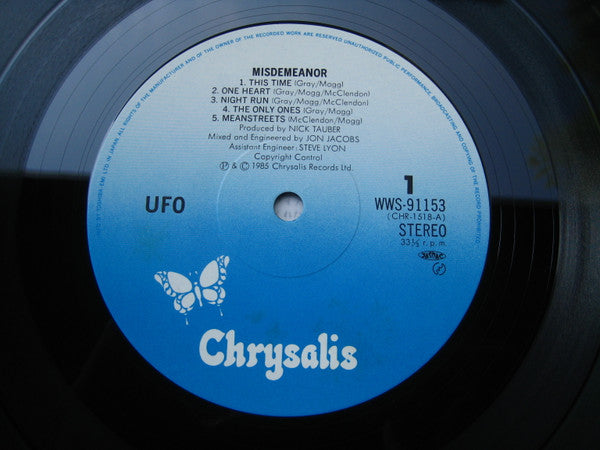 UFO (5) - Misdemeanor (LP, Album)