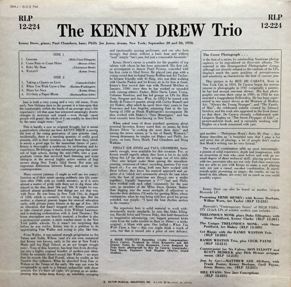 The Kenny Drew Trio - Kenny Drew Trio(LP, Album, Mono, RE)