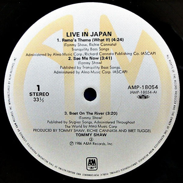 Tommy Shaw - Live In Japan (LP, MiniAlbum)
