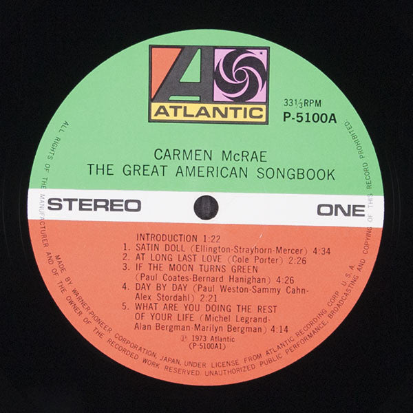 Carmen McRae - The Great American Songbook (2xLP, Album, gat)