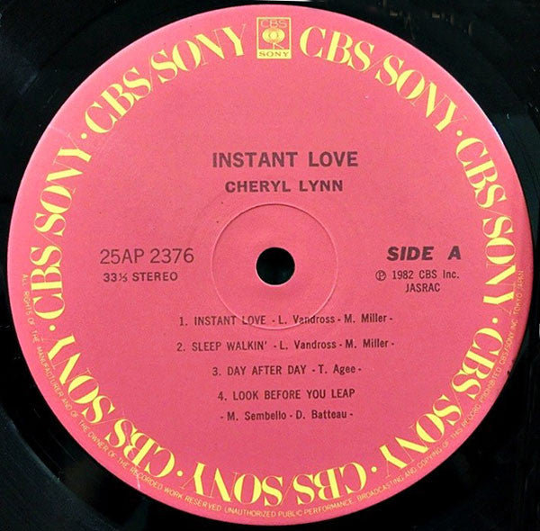 Cheryl Lynn - Instant Love (LP, Album)