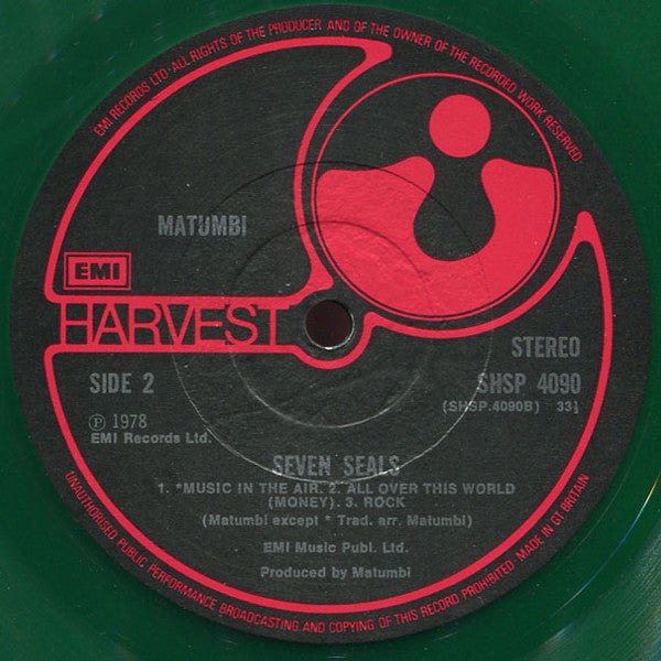 Matumbi - Seven Seals (LP, Album, Gre)