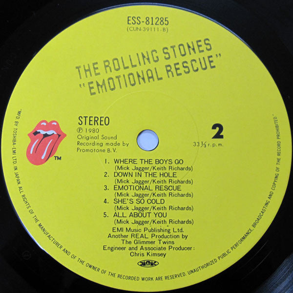 The Rolling Stones - Emotional Rescue (LP, Album)