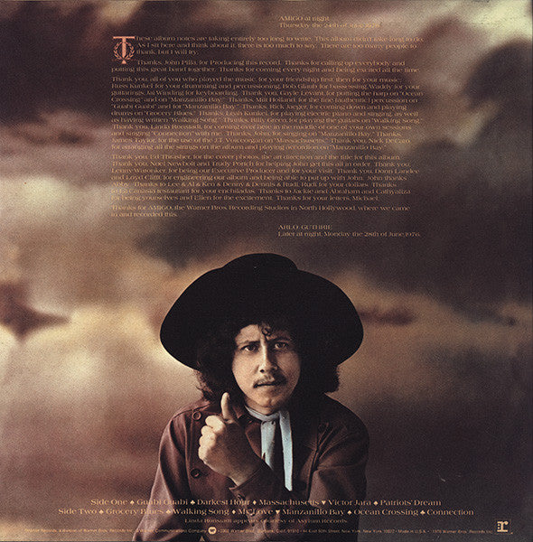 Arlo Guthrie - Amigo (LP, Album, Los)