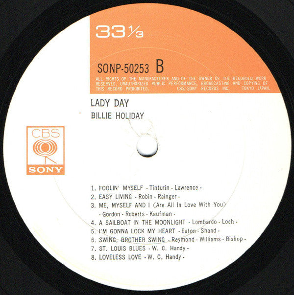 Billie Holiday - Lady Day (LP, Comp, Mono)