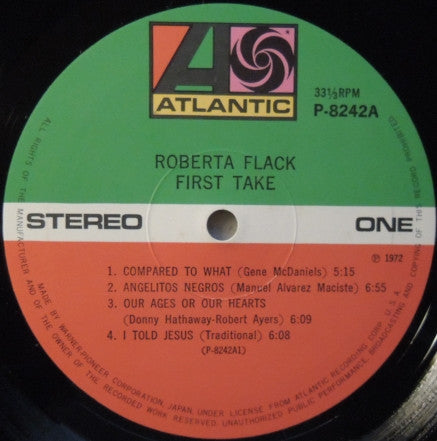 Roberta Flack - First Take (LP, Album, RE)