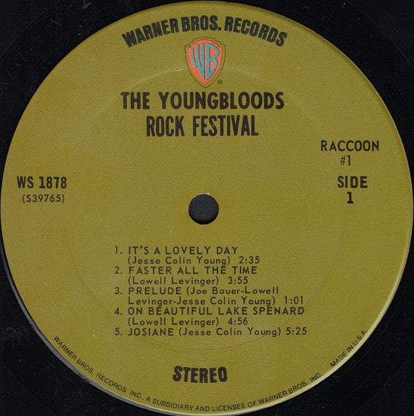 The Youngbloods - Rock Festival (LP, Album, Ter)