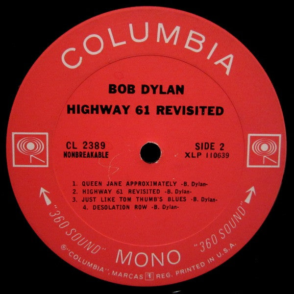 Bob Dylan - Highway 61 Revisited (LP, Album, Mono, Pit)