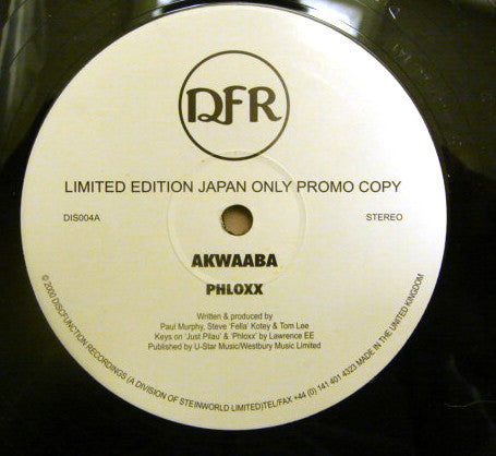 Akwaaba - Phloxx (12"", Ltd, Promo, RE)