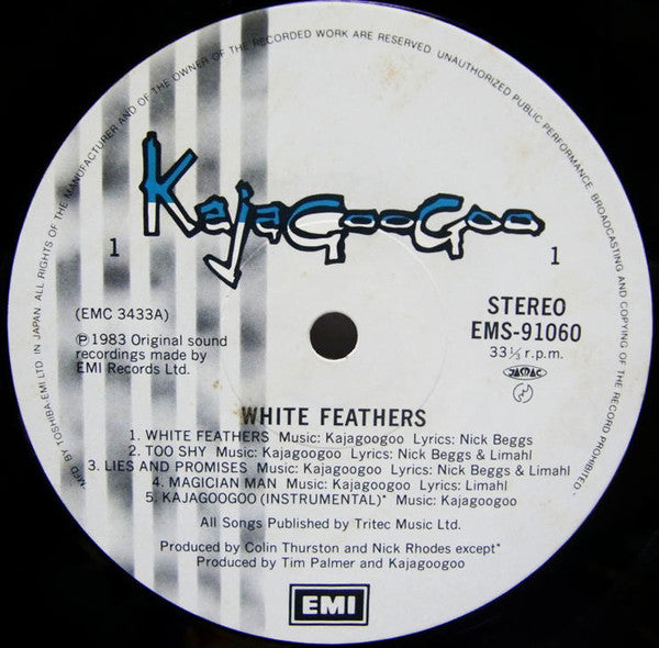 Kajagoogoo - White Feathers (LP, Album, 2nd)