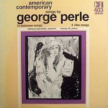 George Perle - 13 Dickinson Songs / 2 Rilke Songs(LP)