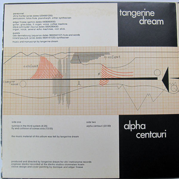 Tangerine Dream - Alpha Centauri (LP, Album, RE)