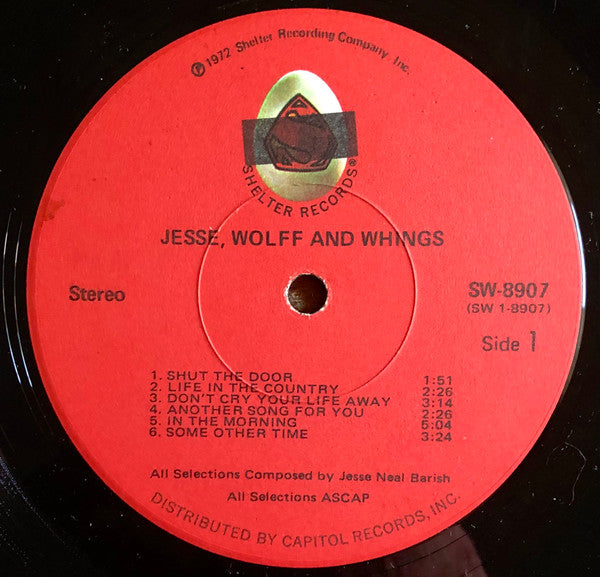 Jesse, Wolff & Whings* - Jesse, Wolff & Whings (LP, Album)