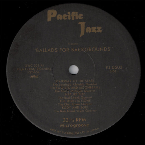 Various - Ballads For Backgrounds (LP, Comp, Mono, RE)