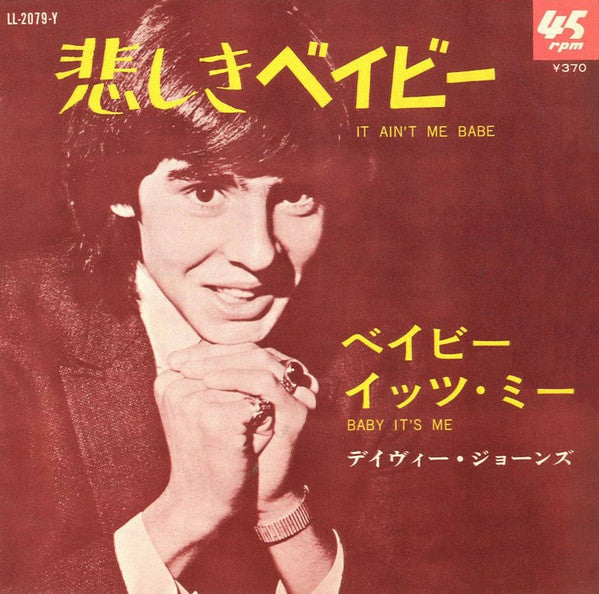 Davy Jones - It Ain't Me Babe (7"", Single)