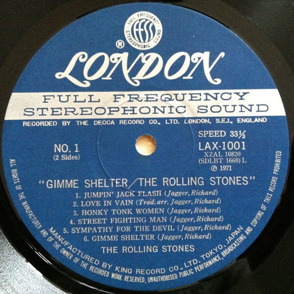 The Rolling Stones - Gimme Shelter (LP, Comp, Ltd, RE)