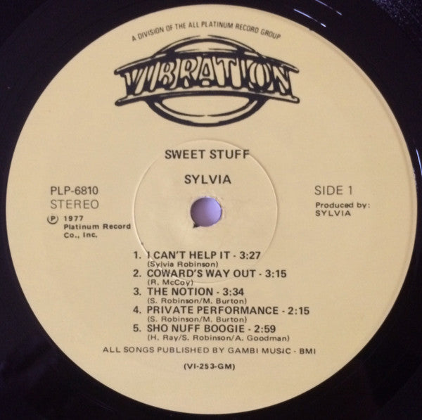 Sylvia* - Sweet Stuff (LP, Album, RE)