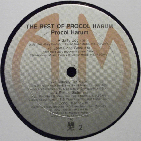 Procol Harum - The Best Of Procol Harum (LP, Comp, Club, CRC)