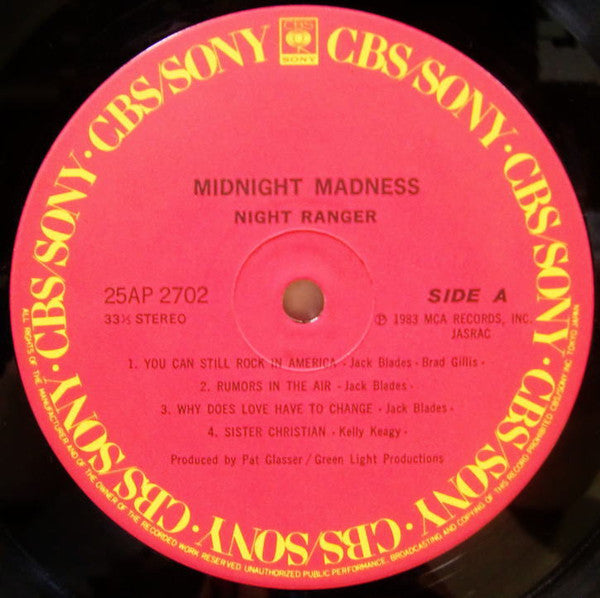 Night Ranger - Midnight Madness (LP, Album, Ltd, Boo)