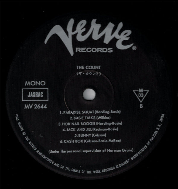 Count Basie - The Count (LP, Album, Mono, RE)