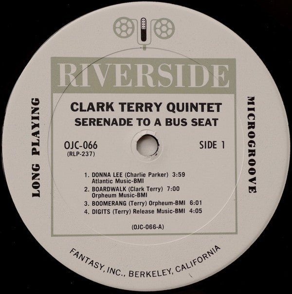 Clark Terry Quintet - Serenade To A Bus Seat (LP, Album, RE)