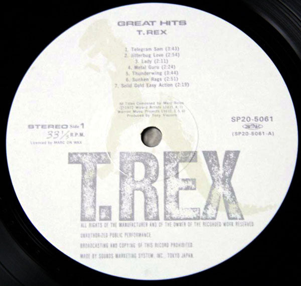 T. Rex - Great Hits (LP, Comp, RE)