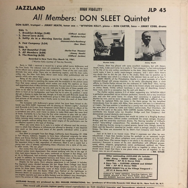 Don Sleet - All Members(LP, Album, Mono)
